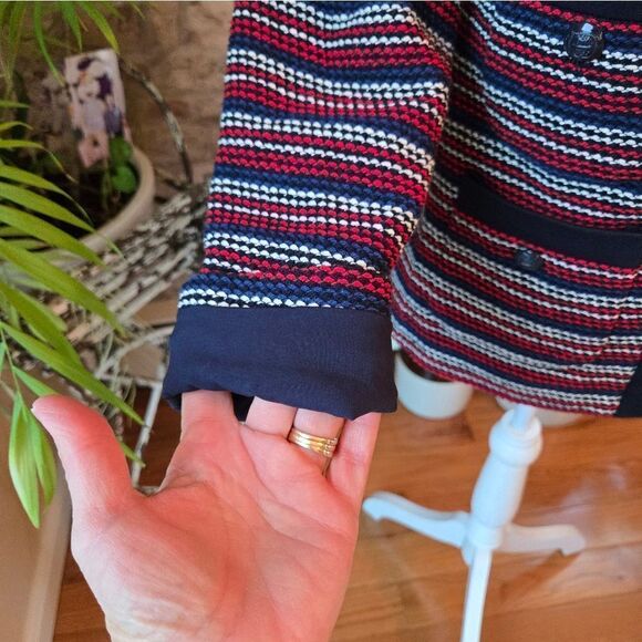 Talbots Size P womens blazer red, white and blue - Picture 6 of 10